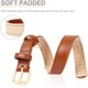 thumbnail image 3 of Leather Dog Collar, Adjustable Dog Collar Soft Padded Leather Cushion for Small, Medium or Large Dogs, Brown, M, 3 of 5