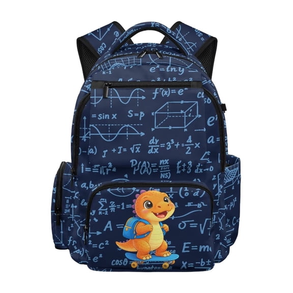 FULALDOLG Dinosaur Backpack for Girls 8-10 Large Capacity School Bag Lightweight 17 Inch Boys Bookbag Elementary Middle Schoolbag with Multi Pockets Back to School Supplies