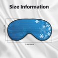thumbnail image 4 of Uemuo Blue Christmas Pattern Sleep Eye Mask - Light Blocking Sleep Mask Blocking Out Light Perfectly, Soft and Comfortable Night Eye Mask, Eye Blinder, 4 of 7