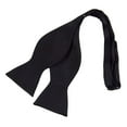 thumbnail image 2 of Stylish Men Bowties Solid Color Plain Silk Self Bow Ties Fashionable, 2 of 8