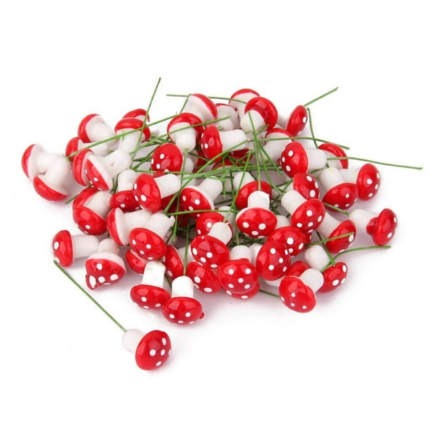 Estatuil de terrario de de espuma en miniatura 100x Jardín de hadas rojo Zulema Estatuilla de hongos