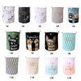 thumbnail image 3 of Yeacher Fresh Style Dirty Clothes Folding Storage Bucket Large Capacity Water-Resistant Coating Laundry Toy Storage, 3 of 8