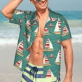 thumbnail image 7 of Susaid Yachts And Buoys Print Hawaiian Shirts for Men Women,Hawaiian Summer Short-Sleeve Casual Relaxed-Fit Button-Down,X-Large, 7 of 7
