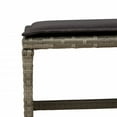 thumbnail image 5 of vidaXL 15 Piece Garden Dining Set with Cushions Grey Poly Rattan, 5 of 5
