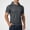 Dark Gray, variant on Mens Mesh Hoodies- Short Sleeve Breathable Gym Workout Quick-Dry Hooded T-Shirts Dark Gray Size XL