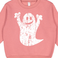 thumbnail image 3 of Inktastic Halloween Cute White Grunge Ghost Toddler Sweatshirt, 3 of 4