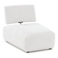 thumbnail image 6 of Furniture of America Tatiana Modern Fabric Modular Curved Armless Indoor Chair with Adjustable Backrest, White, 6 of 22