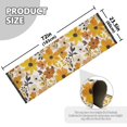 thumbnail image 5 of Yayeee Runner Rug for Bedroom 2'x6' Machine Washable Hallway Non Slip Mat, Yellow Flowers, 5 of 8