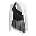 thumbnail image 3 of TSSOE Children Girls Figure Ice Skating Dress Gymnastics Lyrical Dance Latin Jazz Competitions Outfit Dancewear White 16, 3 of 6