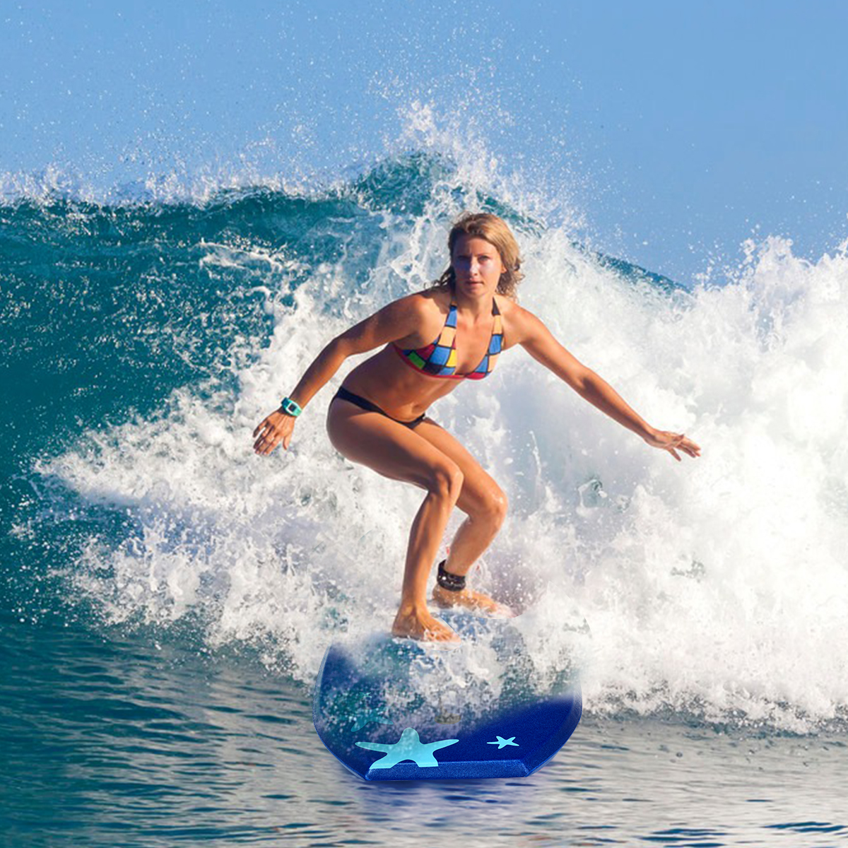 Goplus 41'' Lightweight Super Bodyboard Surfing W/Leash EPS Core Boarding IXPE Starfish - image 3 of 10