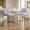Gray, variant on Kitchen Bar Stools, Counter Height Stools with Brown Faux Leather Seat and Antique Bronze Metal Frame, Upholstered Dining Stools for Kitchen, Bistro, Cafe, Set of 2