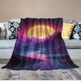 thumbnail image 2 of Nawypu  Ultra Soft Flannel Bed Blankets Lightweight Cozy Throw Blanket Room Decor for Couch Sofa Bedroom Adults Bedding Lightweight Cozy Blanket Vaporwave Mountain Fantasy, 2 of 6