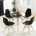 thumbnail image 6 of GVN Dining Room Table Set,Dining Table Set,5 Pieces Dining Table Set With Solid Wood Leg-Black, 6 of 13