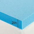 thumbnail image 4 of Zinus 2 Inch Gel Memory Foam Mattress Topper, Queen, 4 of 5