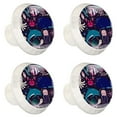 thumbnail image 2 of 4 Pcs Colorful Sea Animal Knobs for Kitchen Cabinet Cupboard Dresser Bookcase Drawer Pulls Handles Round Home Decor, 2 of 8