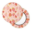 thumbnail image 2 of Fotbe Strawberry Stool Covers Round,Waterproof Round Bar Stool Covers Bar Chair Covers Washable Stool Cushion Slipcover for 12-14 Inch Chair-12 inch, 2 of 7