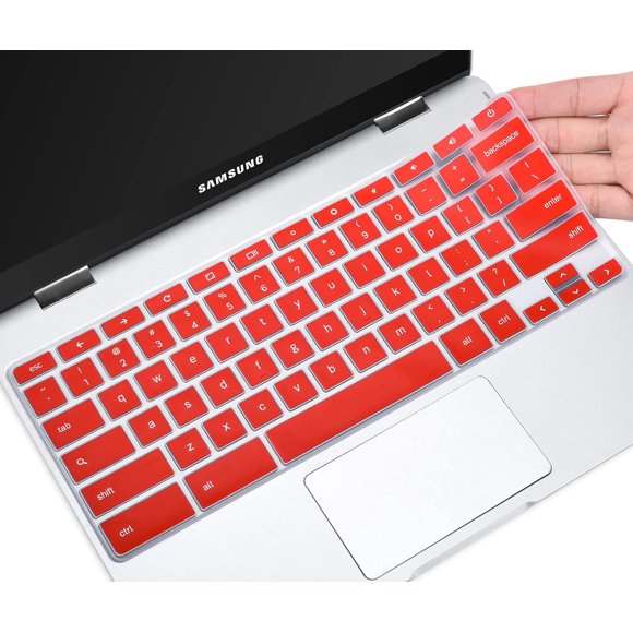 shiyou-Samsung Keyboard Cover Skin for Chromebook 4 11.6" / 15.6" - Galaxy Chromebook Go 14 - Red