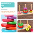 thumbnail image 4 of 1 Set Kids Wood Hanoi Tower Stacking Toy Educational Hanoi Tower Stacking Toy, 4 of 5