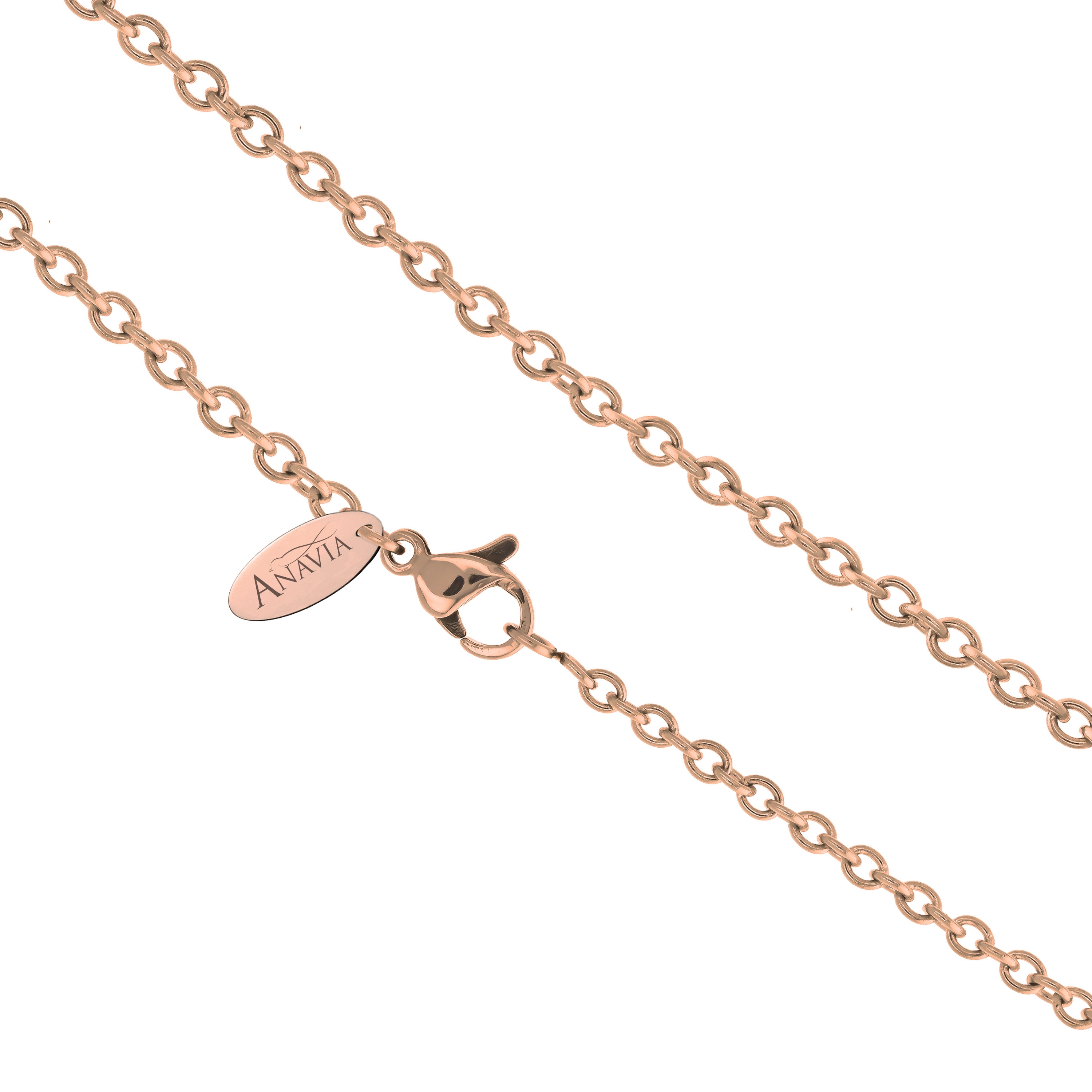 Anavia Tree of Life Essential Oil Diffuser Rhinestone Necklace & Organic Gift for Her Fiancee Girlfriend Aromatherapy Gift for Wife Jewelry Gift Set Rose Gold Necklace & Lavender Oil