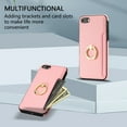 thumbnail image 2 of Allytech iPhone 7/8 Wallet Case, iPhone SE 2020/2022 Case with Ring Holder, PU Leather Kickstand Shockproof Anti-Scratch Cash Pocket Wallet Case Cover for Apple iPhone 7/8 SE 3rn 2nd Gen - Pink, 2 of 8