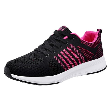 

nsendm Fashion Sneakers Women Shoes Runing Mesh Fashion Breathable Lace Up Gratis Wild Vibes Women s Sneakers Leopard Hot Pink 6.5