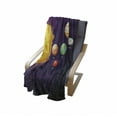 thumbnail image 3 of Astronomy Soft Flannel Fleece Throw Blanket, Cartoon Solar System Graphic with Planets in Planetary Orbits Sun, Cozy Plush for Indoor and Outdoor Use, 50" x 60", Dark Purple Multicolor, by Ambesonne, 3 of 5