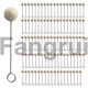 thumbnail image 2 of For 100pcs Leather Carving Dyed Wool Ball Brush Oily Dye Daubing, 2 of 3