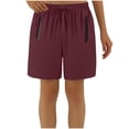 thumbnail image 1 of Yuyuzo Shorts for Women High Waisted Drawstring Unisex Quick Drying Shorts with Zipper Pockets, 1 of 6