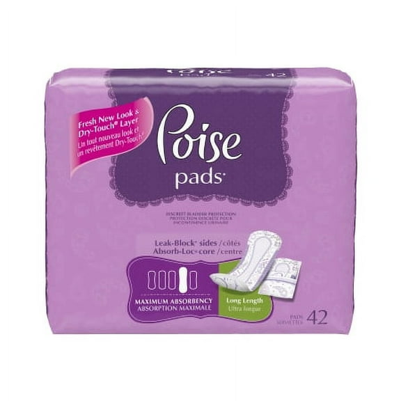 Poise Incontinence Liner Light Absorbency Female Disposable 8.5 Inch Length - Pack of 24, 10 Pack