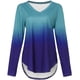 thumbnail image 3 of ICHUANYI Clearance Womens Sexy V-neck Collar Zipper Color Short Sleeve Fold Casual Blouse Tops(Blue, S) ICHUANYI WER2023081405880, 3 of 3