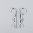 thumbnail image 2 of UPGRATOR 150pcs Heavy Duty Wire Lock Cotter Pin R Shape Silver White Use, 2 of 4