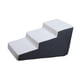 thumbnail image 3 of Rampa para escaleras para perros, camas altas, escalones para mascotas, 3 escalones, estable, resistente, cubierta extraíble y lavable, escalera para Gris oscuro, 3 of 8