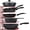 Red, variant on Heavy-Duty Pots and Pans Organizer | 5-Tier Cookware & Lid Storage Rack | Free-Standing or Wall-Mount | Kitchen Organizer for Cast Iron Skillets, Pots, Frying Pans, Lids | Black