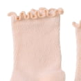 thumbnail image 5 of LJEFF Toddler Girls Ruffle Trim Knee High Socks, Anti-Slip Sweat-Wicking Stretchy Cute Gift Kids Sport Stockings Orange Size 1-2T, 5 of 6
