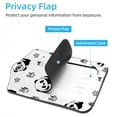 thumbnail image 3 of Square 2Pack PU Leather Panda Cruise Luggage Tag with Privacy Cover and Stainless Steel Ring - Suitable for Travel Handbags Backpacks Luggage Tags, 3 of 6