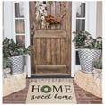 thumbnail image 4 of NYDECOR Welcome Mat for Front Door Rustic Farmhouse Door Mat Wreath Home Sweet Home Doormat Quote Floor Mats Rubber Non Slip Entrance Rug for Indoor Outdoor, 17" x 28", 4 of 7