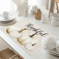thumbnail image 5 of Thanksgiving Placemats Set of 4 Fall Farmhouse Beige Pumpkin Linen Texture Heat Insulated Linen Place Mats, Washable Stain-Proof Table Mats for Dining Tables Holiday Decor 13x19inch, 5 of 9