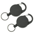 thumbnail image 2 of Soporte para Llaves Retráctil con Cable de Acero Inoxidable de Alto Rebote - Accesorio de Montaje para Excursionismo y Camping - Porta Credenciales Retráctil Anti Pérdida - Llavero YUNYI BRAND Deportes, 2 of 8