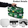 thumbnail image 5 of HELLHERO Clover Coin Design Steamer Oganizer Zipper Handheld Travel Case with Zipper Closure, Bag Only, 5 of 6