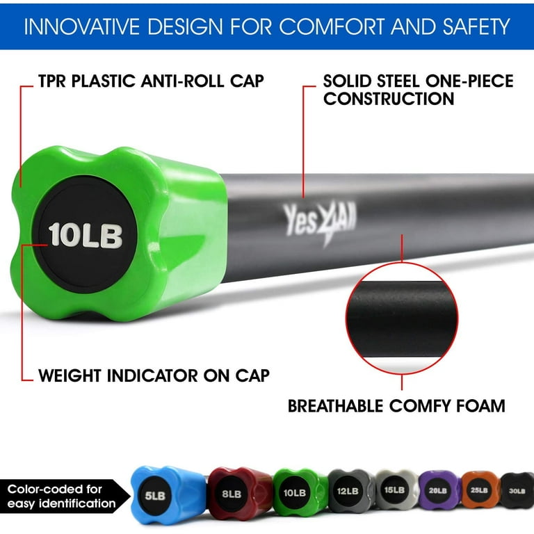 Yes4all weighted workout bar hot sale
