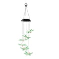 thumbnail image 3 of VibHome Outdoor Solar Wind Chime Garden Balcony Dragonflies LED Courtyard Decoration Hanging Metal Wind Chime Light For Patio Yard Home, 3 of 7