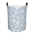 thumbnail image 6 of Lsque Rabbit Is Eating Carrots pattern Laundry Hamper Basket, Tall Woven Rope Hamper Basket for Clothes, Lightweight Storage Basket, Collapsible Waterproof-, 6 of 8
