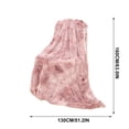 thumbnail image 3 of Manta de terciopelo para sofá y cama | Manta supersuave de doble capa de 150 x 130 cm | Manta de felpa para sofá, cabecera, decoración para habitación infantil y sala de estar | Lavable a máquina, 3 of 3