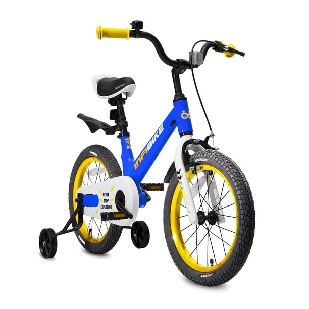 Kids bike with 2025 training wheels