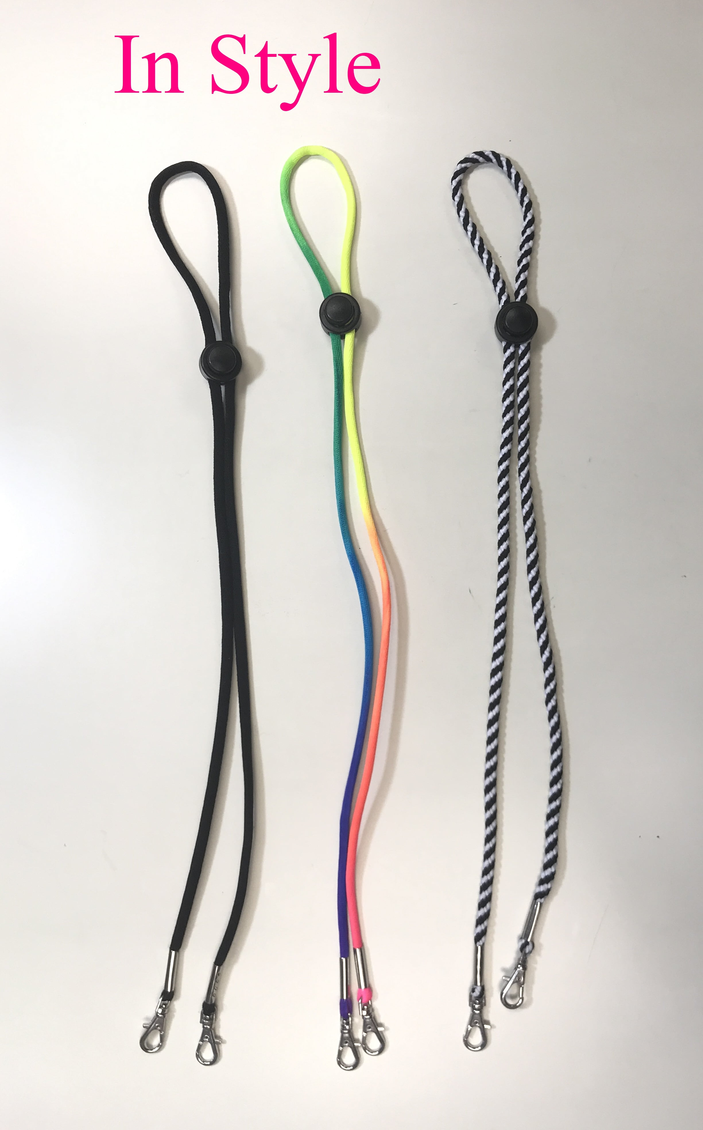 Face Mask Lanyard 27054, Adjustable Length, Pack of 3 pieces , 3 Colors