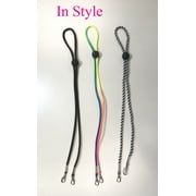 Face Mask Lanyard 27054, Adjustable Length,  Pack of 3 pieces , 3 Colors,  Black, Rainbow, Zebra.