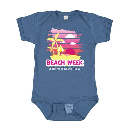 

Inktastic Beach Week South Padre Island Texas with Palm Trees Gift Baby Girl Bodysuit