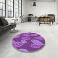 thumbnail image 3 of Ahgly Company Indoor Rectangle Patterned Heliotrope Purple Area Rugs, 5' x 8', 3 of 6