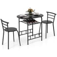 thumbnail image 1 of Costway 3 Pcs Dining Set Table And 2 Chairs Compact Bistro Pub Breakfast Home Kitchen, 1 of 9