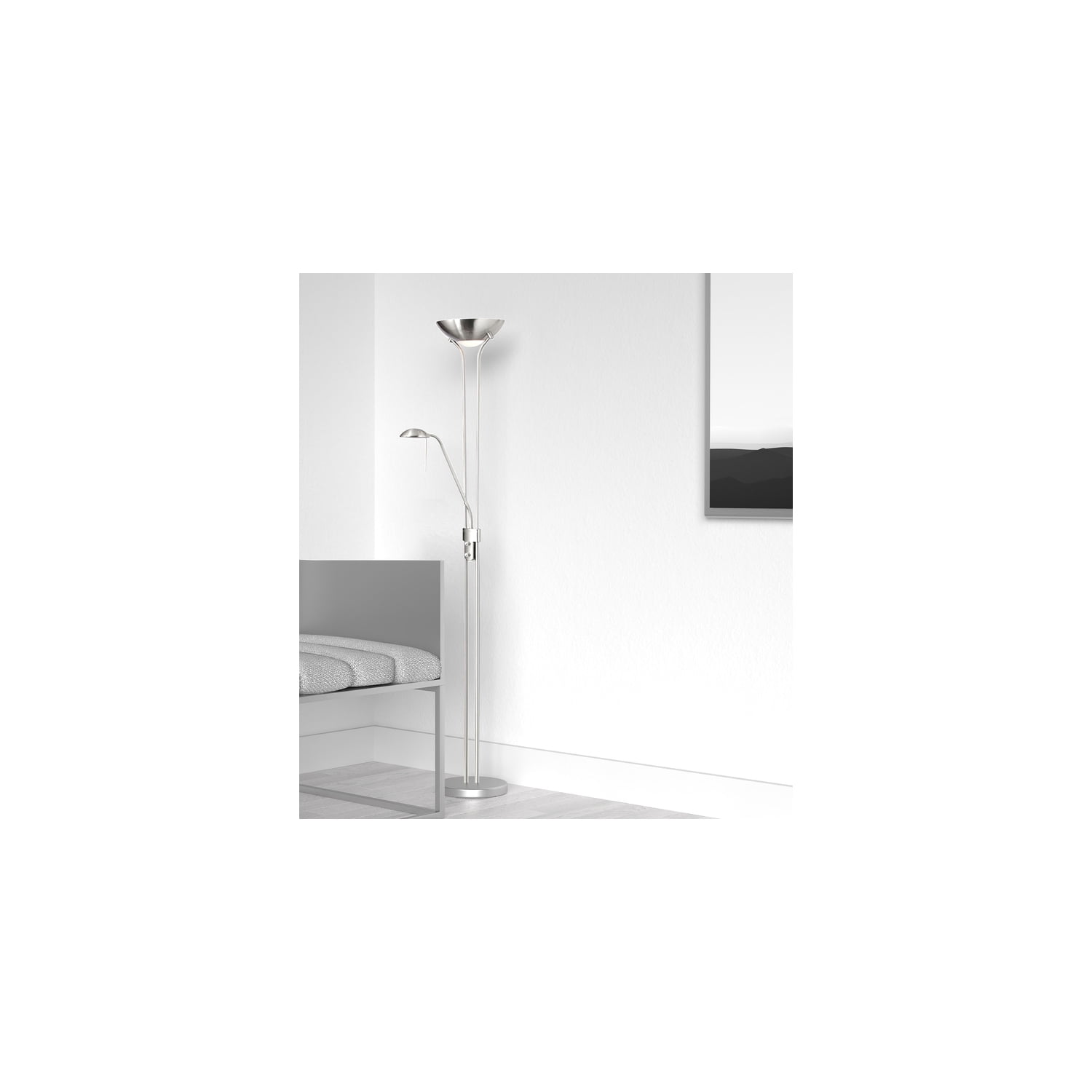 Mountain Majesty Floor Lamp - Dimmable 3-Bulb Modern Lighting for Living Room, Bedroom, Office
